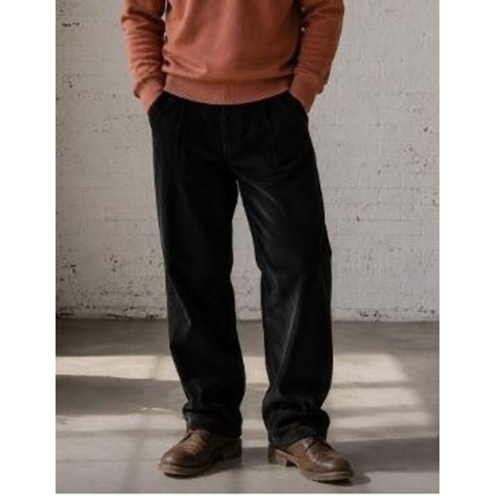 Polo Ralph Lauren Corduroy Pants Mens 38x30 Black Classic Fit Wide Wale Cotton